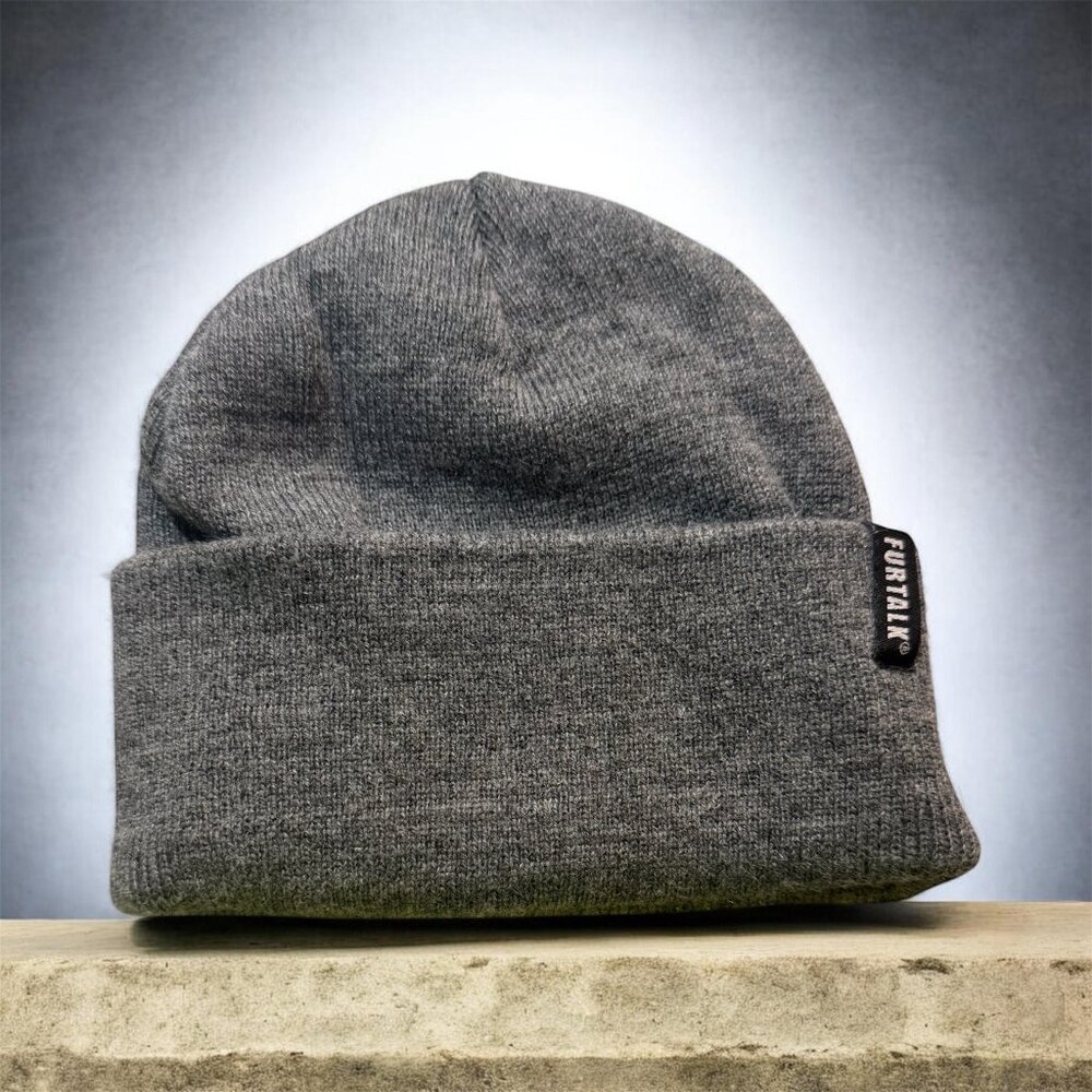 Furtalk Toddler Beanie Stocking Cap Grey